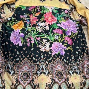Johnny Was Multicolor Paisley Blouse